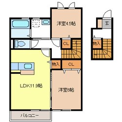 グレイセス尾張部Ｃ棟の物件間取画像